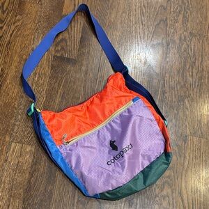 Cotopaxi Colorful Shoulder Bag with Blue Strap